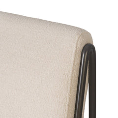Decker Dining Chair in Crypton Wayfarer Snow detail view - Whats New Furniture Portland OR