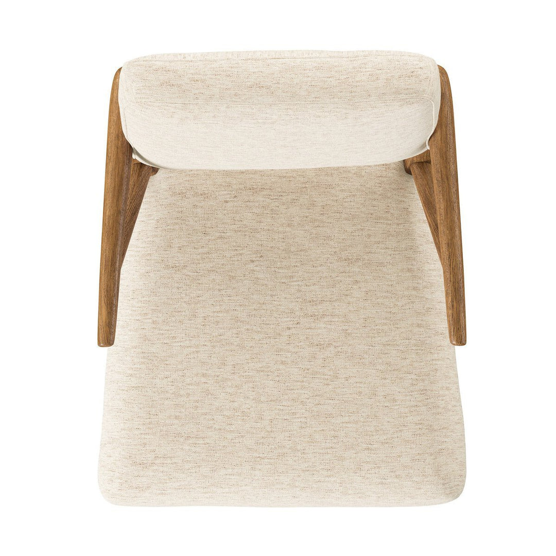 Deidre Dining Chair in Crypton Nomad Snow frame detail detail view - Whats New Furniture Portland OR