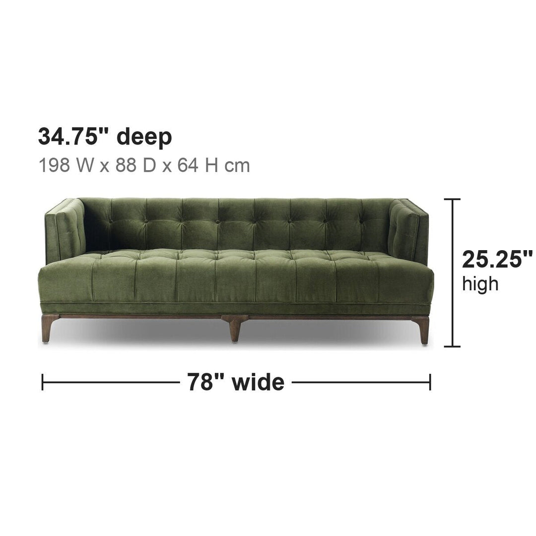 Dylan Sofa 78" compact dimensions: 78" wide x 34.75" deep x 25.25" high - Whats New Furniture Portland OR