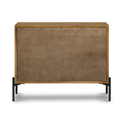 Eaton Large Nightstand in Amber Oak Resin detail view 2 - Whats New Furniture Portland OR