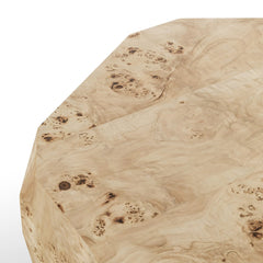Elena Coffee Table in Light Burl fifth detail view - Whats New Furniture Portland OR