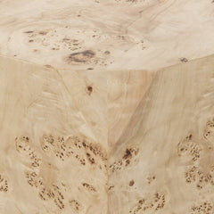 Elena Coffee Table in Light Burl second detail view - Whats New Furniture Portland OR