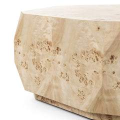 Elena Coffee Table in Light Burl sixth detail view - Whats New Furniture Portland OR