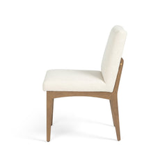 Elsie Dining Chair in Savile Flax side studio view - Whats New Furniture Portland OR