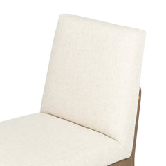 Elsie Dining Chair in Savile Flax third detail view - Whats New Furniture Portland OR