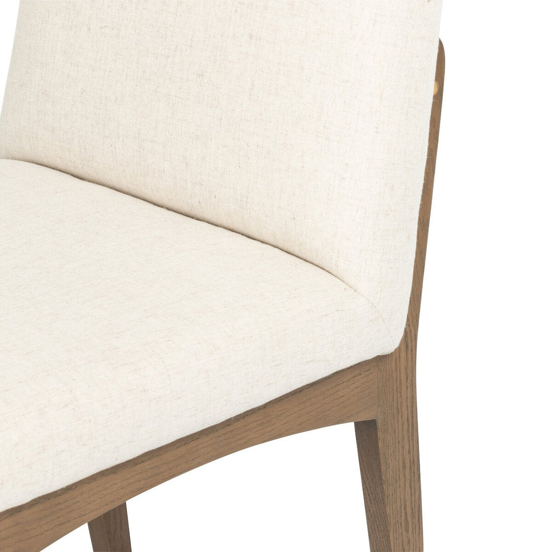 Elsie Dining Chair in Savile Flax back studio view - Whats New Furniture Portland OR