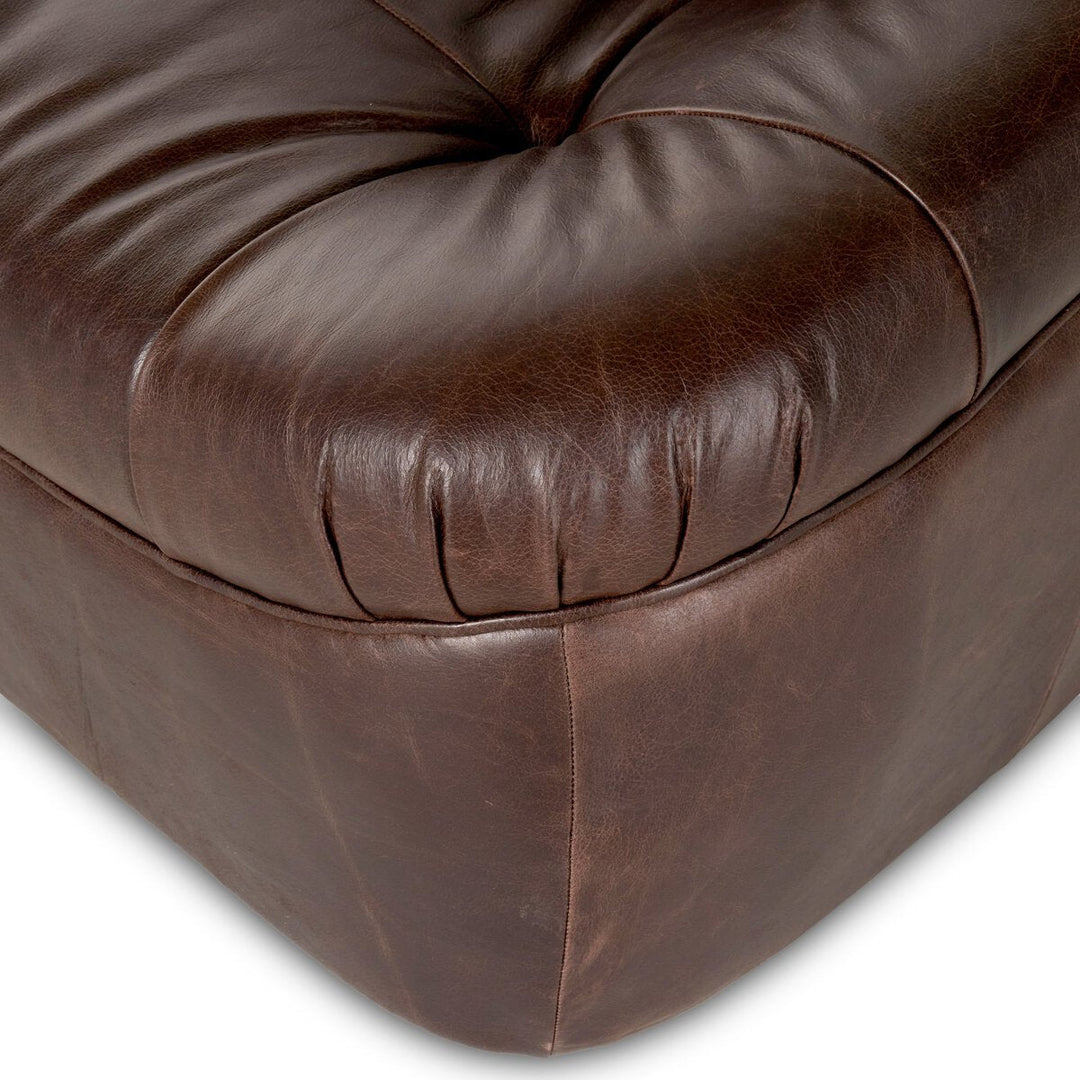 Farley Swivel Chair in Conroe Cigar detail view - Whats New Furniture Portland OR