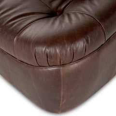 Farley Swivel Chair in Conroe Cigar detail view - Whats New Furniture Portland OR
