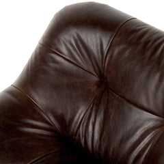 Farley Swivel Chair in Conroe Cigar detail view - Whats New Furniture Portland OR