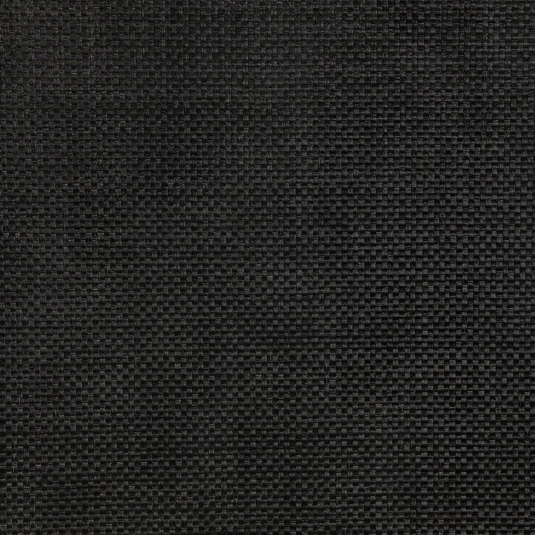 Fiona Media Console in Black Raffia detail view - Whats New Furniture Portland OR