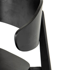 Franco Dining Chair in Black sixth detail view - Whats New Furniture Portland OR