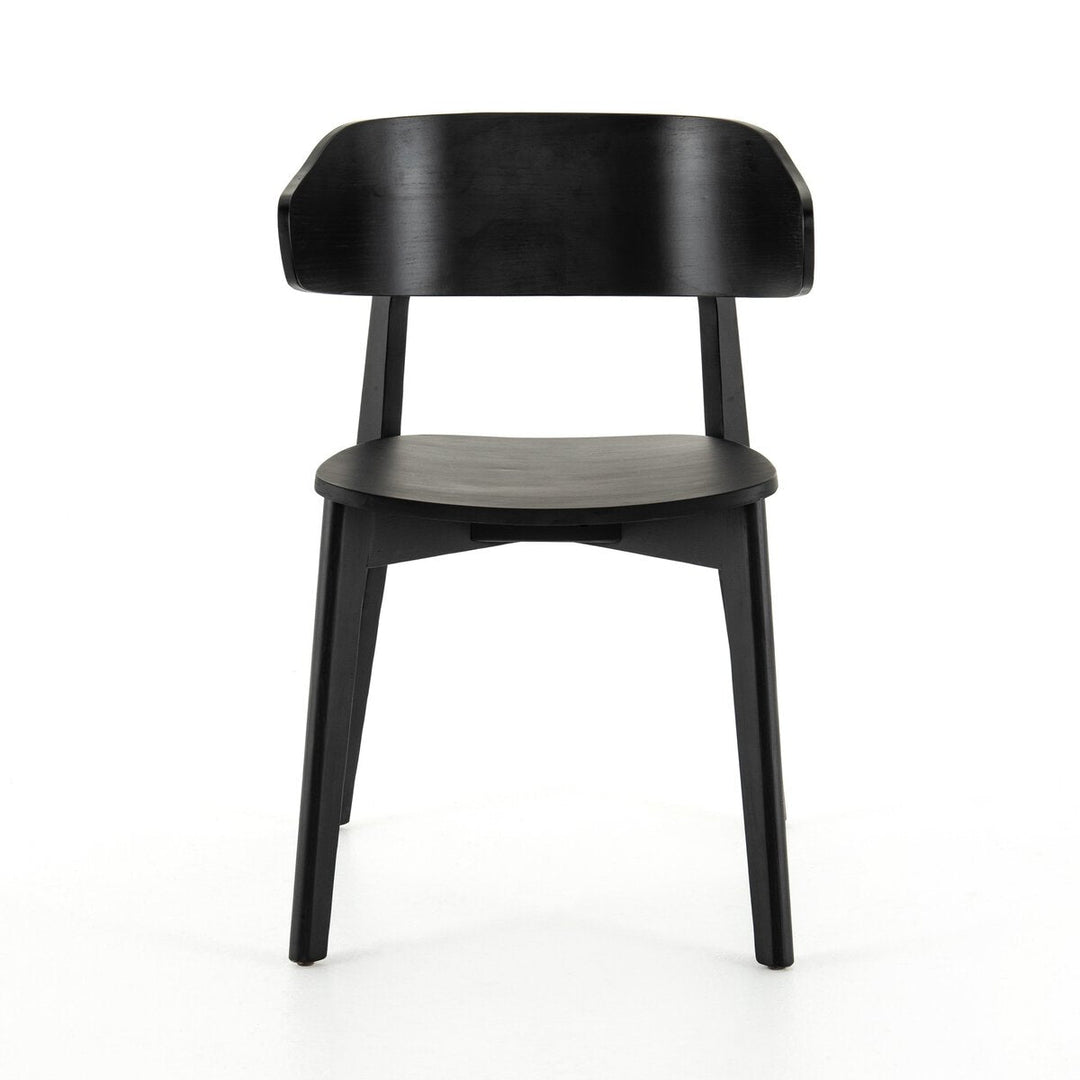Franco Dining Chair in Black front studio view - Whats New Furniture Portland OR