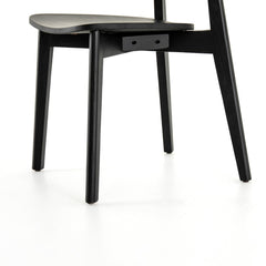 Franco Dining Chair in Black third detail view - Whats New Furniture Portland OR