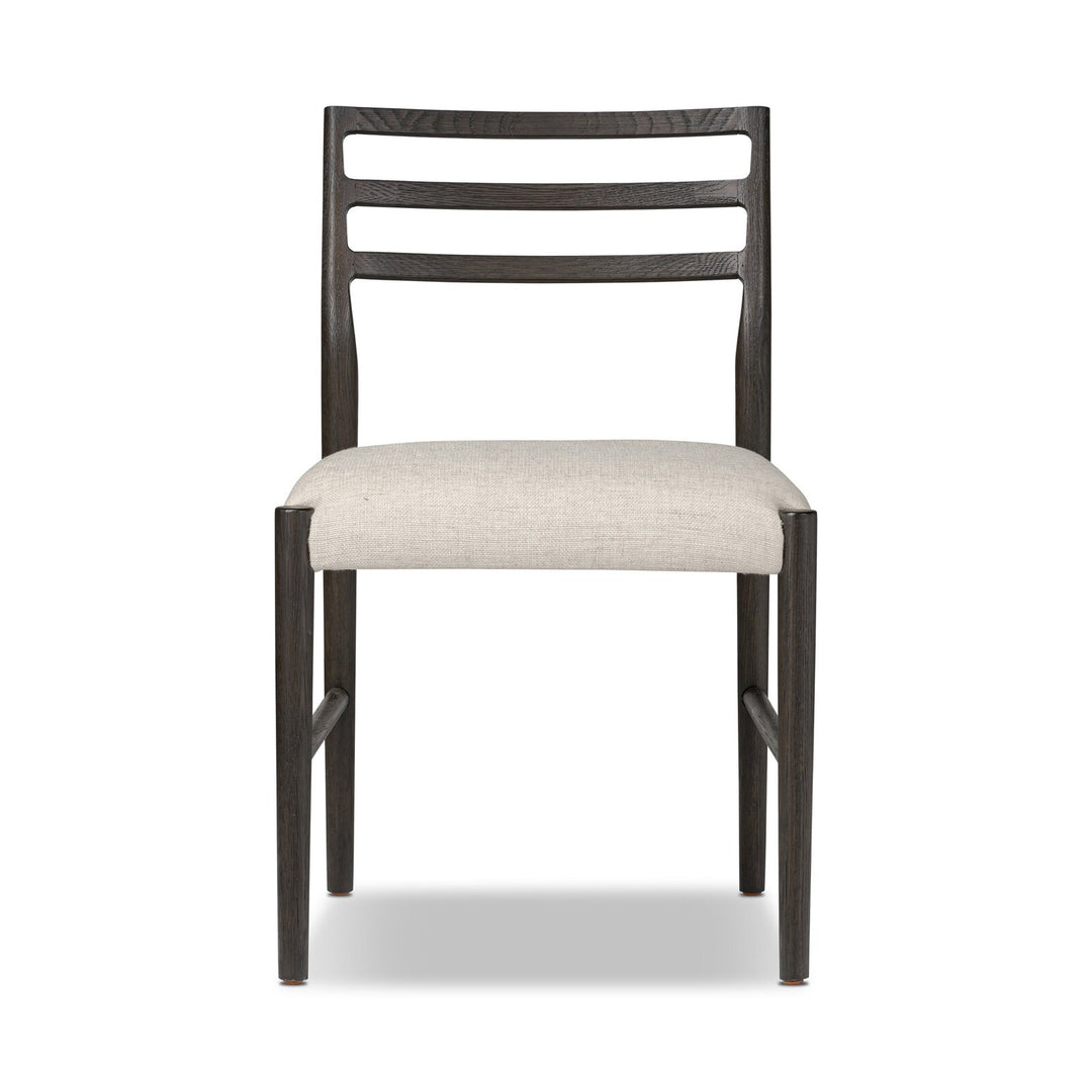 Glenmore Dining Chair in Essence Natural front studio view - armless ladderback dining chair by Four Hands - Whats New Furniture Portland OR