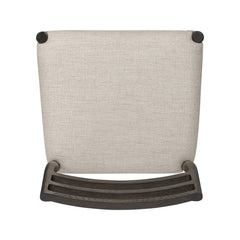 Glenmore Dining Chair Essence Natural upholstery weave detail on the boxed seat cushion - Whats New Furniture Portland OR