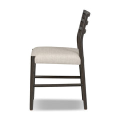 Glenmore Dining Chair in Essence Natural side studio view showing seat depth and turned legs - Whats New Furniture Portland OR