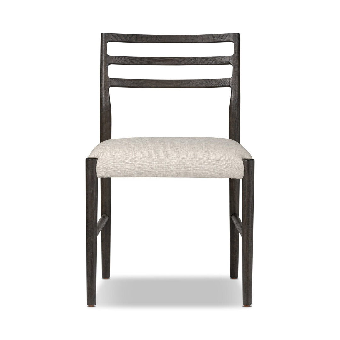Glenmore Dining Chair in Essence Natural front studio view - armless ladderback dining chair by Four Hands - Whats New Furniture Portland OR