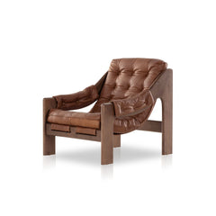Halston Chair in Heirloom Sienna three-quarter view - Whats New Furniture Portland OR