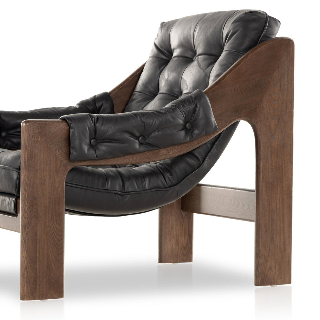 Halston Chair in Heirloom Black detail view - Whats New Furniture Portland OR