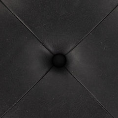 Halston Cocktail Ottoman in Heirloom Black detail view - Whats New Furniture Portland OR