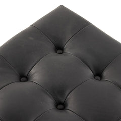 Halston Cocktail Ottoman in Heirloom Black detail view - Whats New Furniture Portland OR