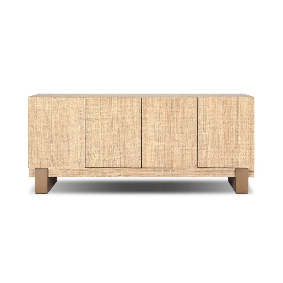 Hatch Sideboard Natural Raffia - Sideboard by Four Hands - What's New Furniture Portland