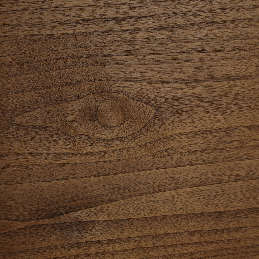 Hawthorne Desk Amber Sungkai Veneer grain detail view - Whats New Furniture Portland OR