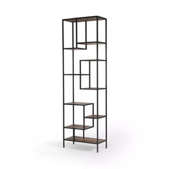 Helena Bookcase in Black - open shelf bookcase by Four Hands - Whats New Furniture Portland OR