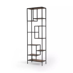 Helena Bookcase in Black - open shelf bookcase by Four Hands - Whats New Furniture Portland OR