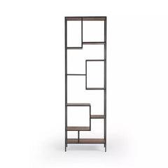 Helena Bookcase in Black side view - open shelf bookcase by Four Hands - Whats New Furniture Portland OR