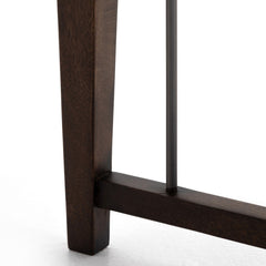 Howard Bench in Pecan fifth detail view - Whats New Furniture Portland OR