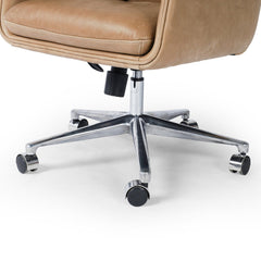 Humphrey Desk Chair in Palermo Drift detail view - Whats New Furniture Portland OR