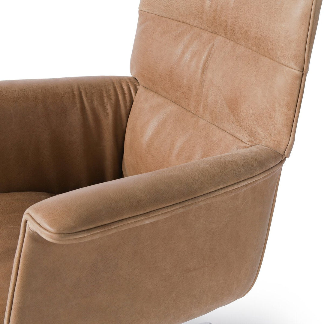 Humphrey Desk Chair in Palermo Drift detail view - Whats New Furniture Portland OR