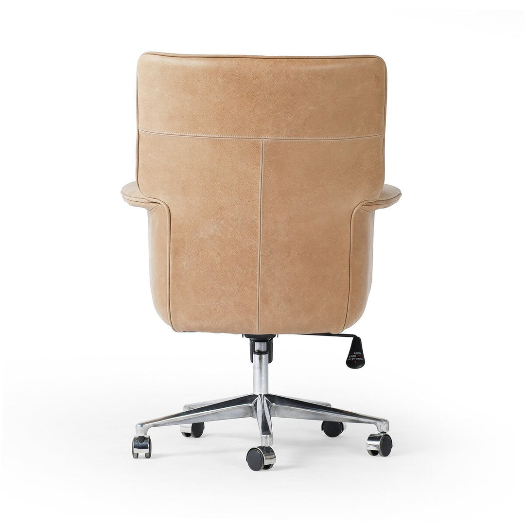 Humphrey Desk Chair in Palermo Drift detail view - Whats New Furniture Portland OR