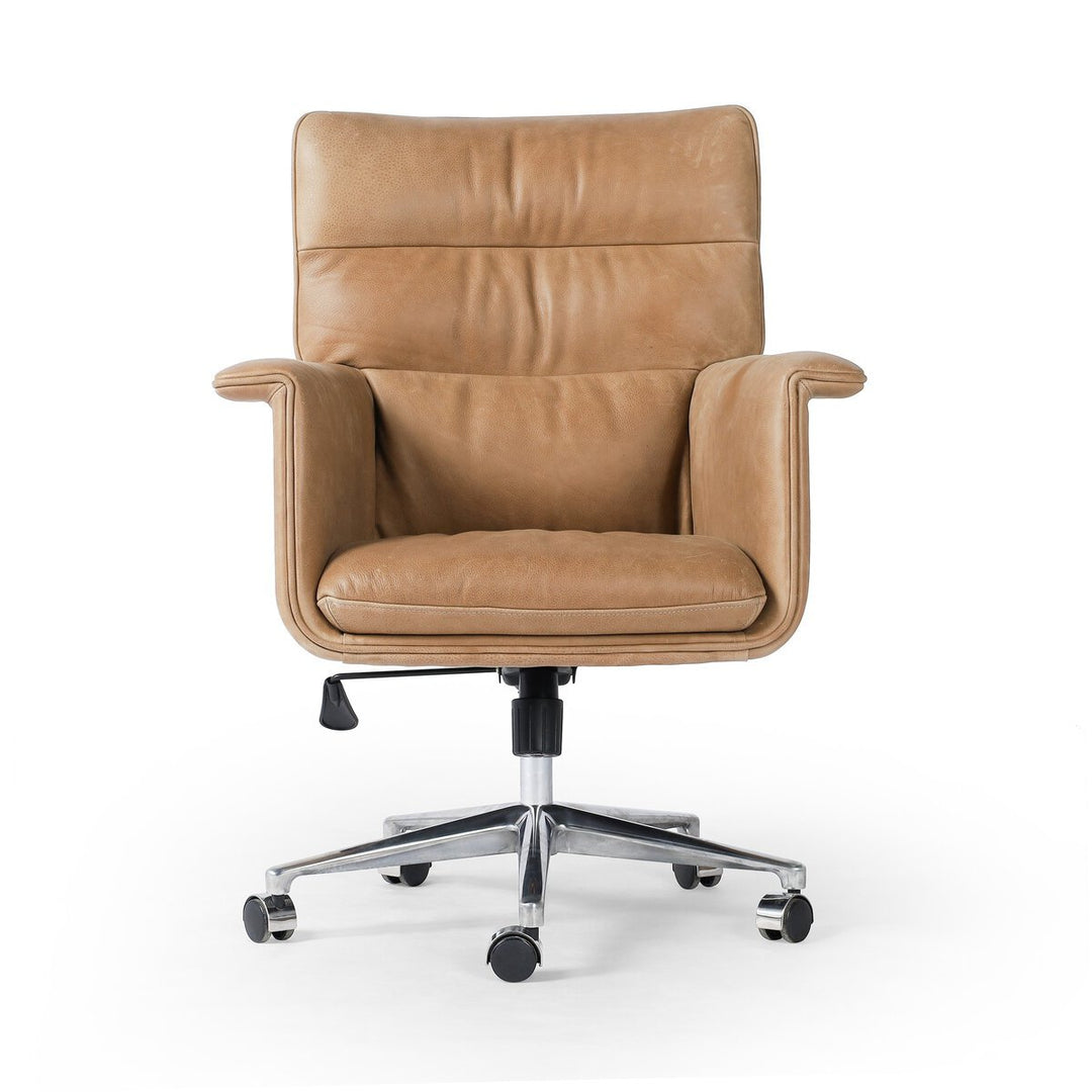Humphrey Desk Chair in Palermo Drift front studio view - Whats New Furniture Portland OR
