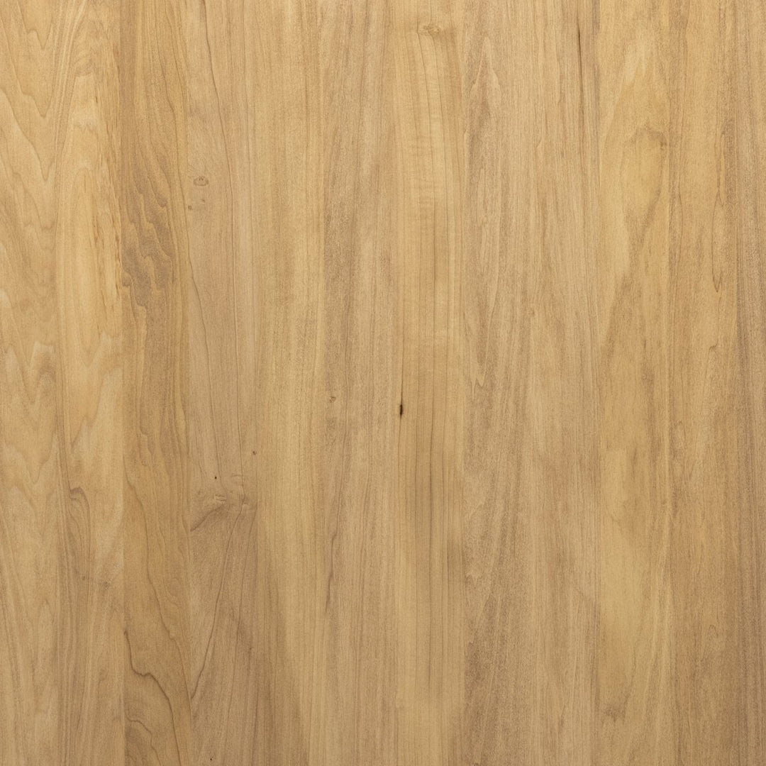 Isador Dining Table in Dry Wash Poplar dovetail joint detail view - Whats New Furniture Portland OR