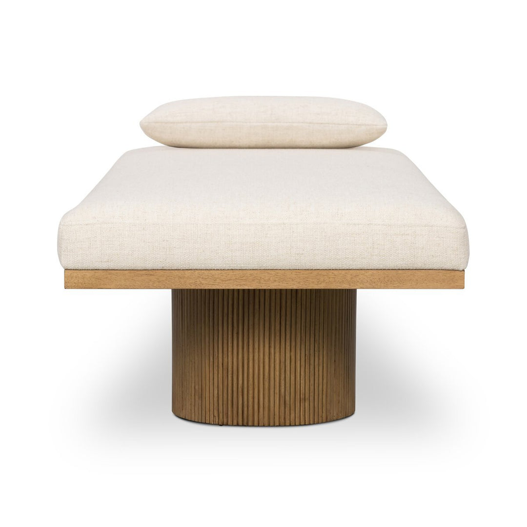 Jakobi Chaise in Thames Cream side studio view - Whats New Furniture Portland OR