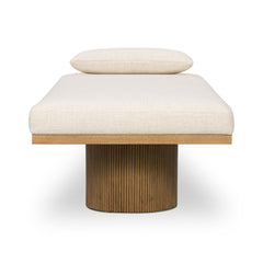 Jakobi Chaise in Thames Cream side studio view - Whats New Furniture Portland OR