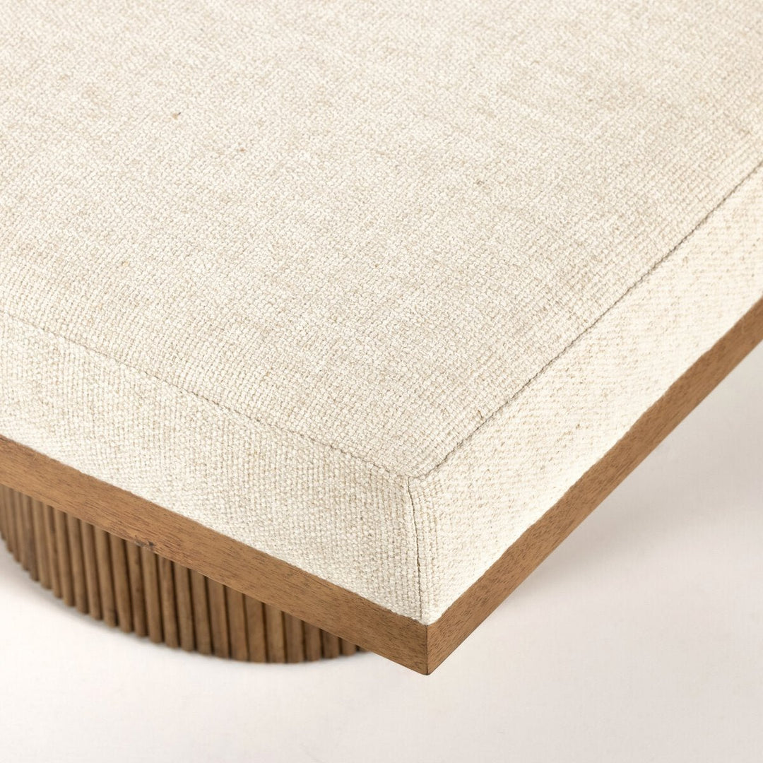 Jakobi Chaise in Thames Cream detail view - Whats New Furniture Portland OR
