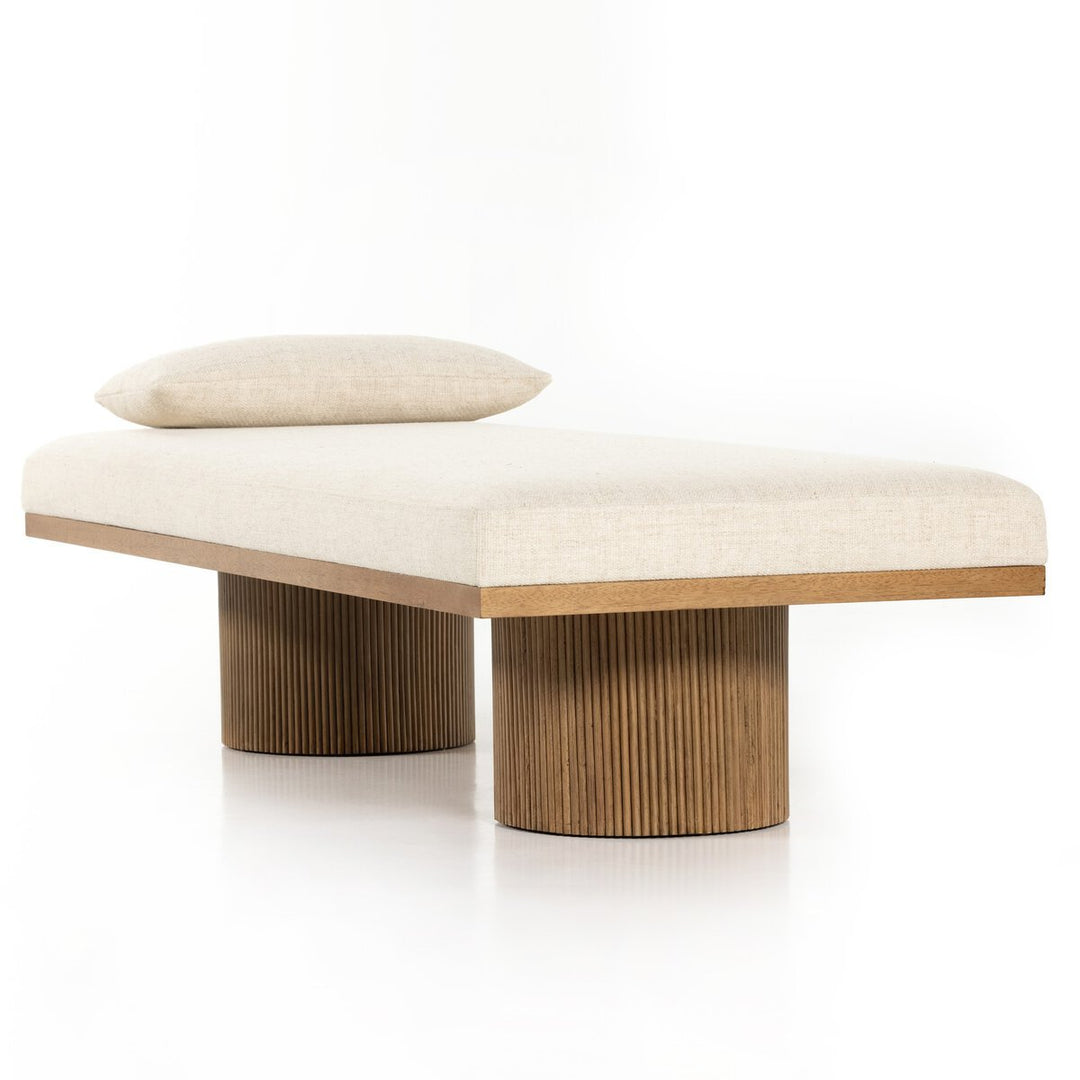 Jakobi Chaise in Thames Cream detail view - Whats New Furniture Portland OR
