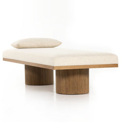 Jakobi Chaise in Thames Cream detail view - Whats New Furniture Portland OR
