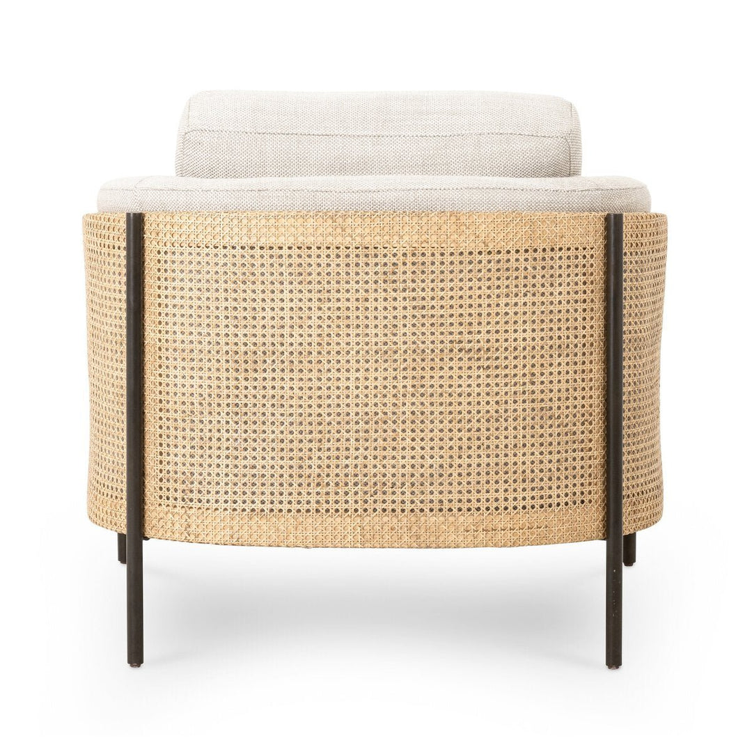 Jayda Chair in Gable Taupe detail view - Whats New Furniture Portland OR