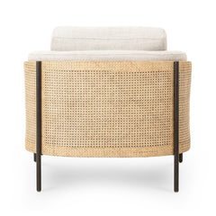 Jayda Chair in Gable Taupe detail view - Whats New Furniture Portland OR