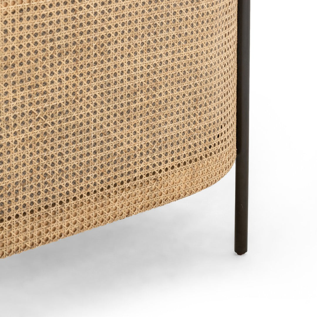 Jayda Chair in Gable Taupe detail view - Whats New Furniture Portland OR