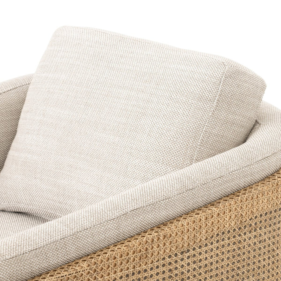 Jayda Chair in Gable Taupe detail view - Whats New Furniture Portland OR