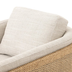 Jayda Chair in Gable Taupe detail view - Whats New Furniture Portland OR