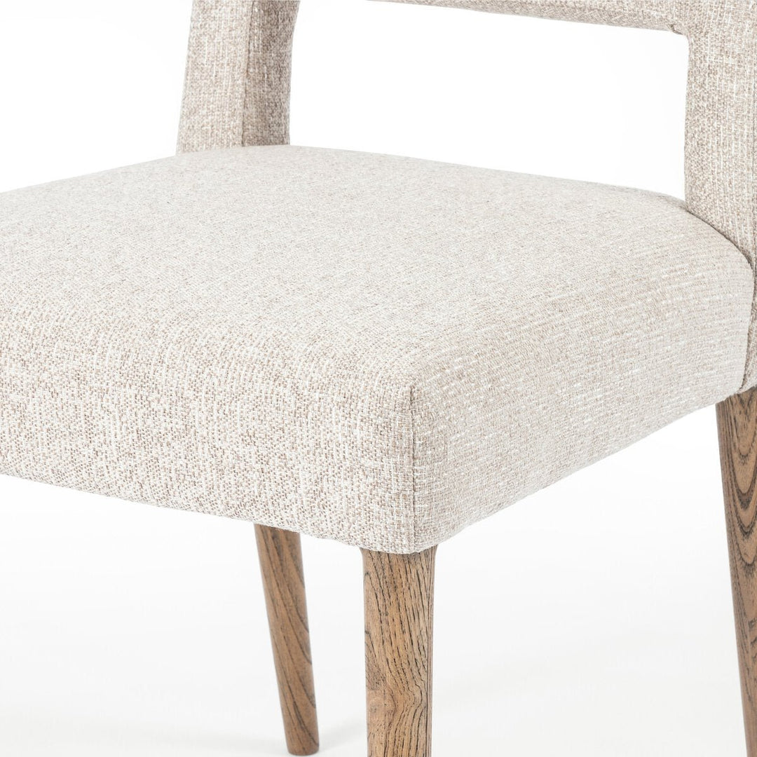 Joseph Dining Chair in Light Camel detail view - Whats New Furniture Portland OR