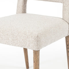 Joseph Dining Chair in Light Camel detail view - Whats New Furniture Portland OR