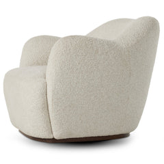 Julius Swivel Chair in Sheldon Ivory detail view 6 - Whats New Furniture Portland OR