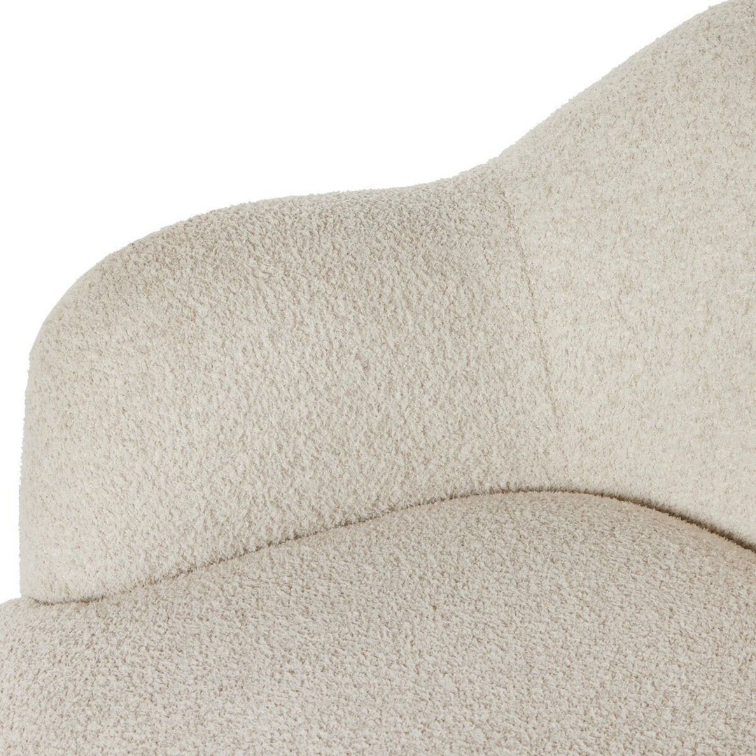 Julius Swivel Chair in Sheldon Ivory detail view 4 - Whats New Furniture Portland OR